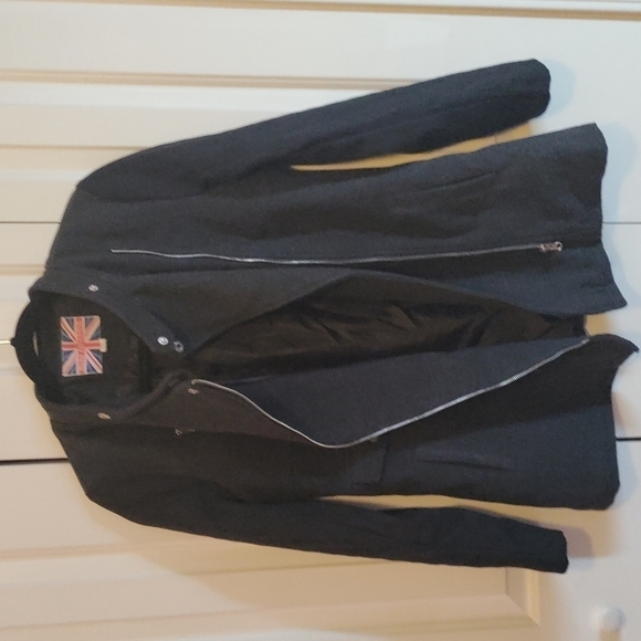 Miss London wool blend military style coat women's medium - Picture 6 of 12